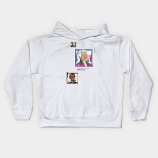 USD000011 - Thomas Jefferson blowing bubble gum Kids Hoodie